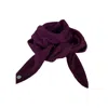Tirillm Women's Pink / Purple Ayla Small Neck Scarf In Soft Pure Cashmere, Oxblood In Pink/purple