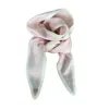 Tirillm Women's Pink / Purple Ayla Small Neck Scarf In Soft Pure Cashmere, Pale Pink With Off White Trimming In Pink/purple