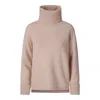 Tirillm Women's Pink / Purple "cosy" Chunky Turtle Neck Pullover - Pink Melange In Pink/purple
