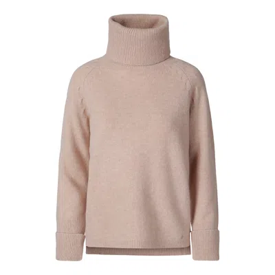 Tirillm Women's Pink / Purple "cosy" Chunky Turtle Neck Pullover - Pink Melange In Pink/purple