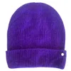 Tirillm Women's Pink / Purple "holly" Rib Knitted Cashmere Hat- Pink & Purple In Pink/purple