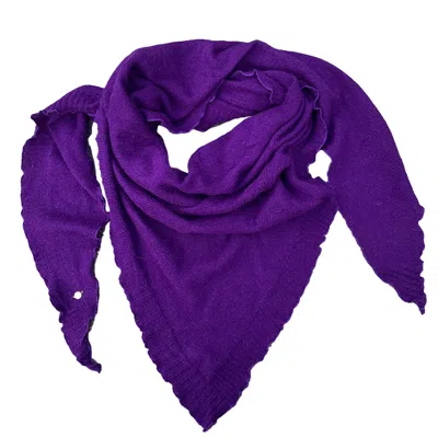 Tirillm Women's Pink / Purple Palma Triangle Cashmere Scarf Bright Purple In Pink/purple