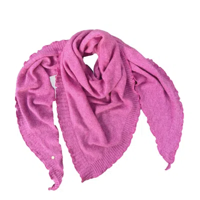Tirillm Women's Pink / Purple Palma Triangle Cashmere Scarf Pink Melange In Pink/purple