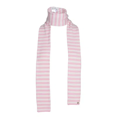 Tirillm Women's Pink / White Pippi Long Trendy Pure Cashmere Scarf, Pink And Off White Stripes In Multi