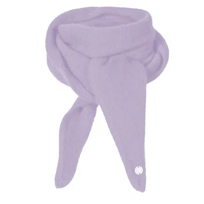 Tirillm Women's Purple Ayla Small Neck Scarf In Soft Pure Cashmere, Haze
