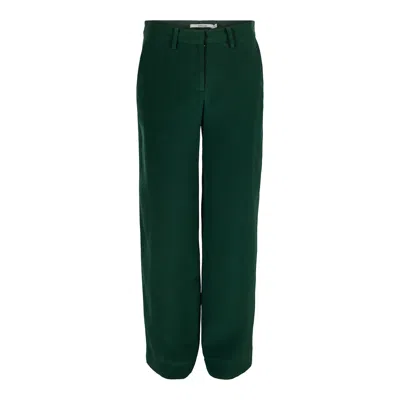 Tirillm Women's "sue" Silk Trouser - Green