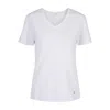 Tirillm Women's White Star V-neck T-shirt In White