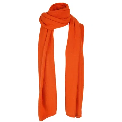 Tirillm Women's Yellow / Orange "alfie" Large Cashmere Scarf -  Orange In Yellow/orange