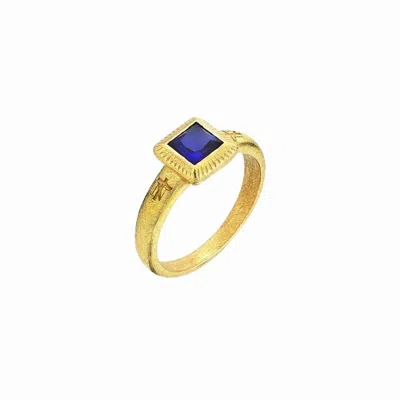 Tiron Women's Gold / Blue Amelia Ring - Limited Edition