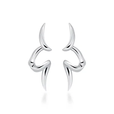 Tiron Women's Lustree Silva Silver Earing