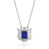 Tiron Women's Tristan Blue Silva Silver Neclace