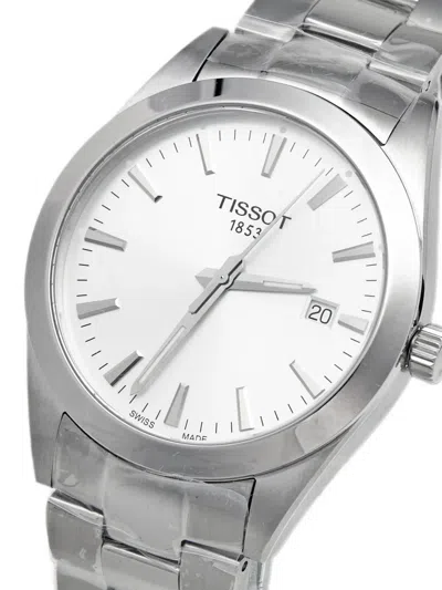 Pre-owned Tissot 2020s Gentleman 40mm Watch In White