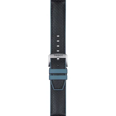 Tissot 22mm Color Tipped Leather Watchband In Neutral