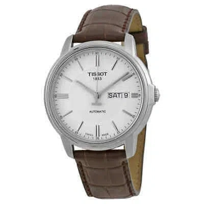 Pre-owned Tissot Automatic Iii White Dial Men's Watch T0654301603100