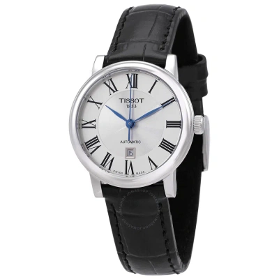 Tissot Automatic Silver Dial Ladies Watch T122.207.16.033.00 In Black / Blue / Silver