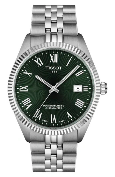 Tissot Ballade Powermatic 80 Cosc Bracelet Watch, 39mm In Green