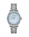 Tissot Women's Swiss Ballade Stainless Steel Bracelet Watch 34mm In Blue/silver