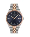 Tissot Men's Swiss Ballade Two-tone Stainless Steel Bracelet Watch 40mm In Blue/two Tone