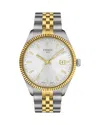 Tissot Men's Swiss Ballade Two-tone Stainless Steel Bracelet Watch 40mm In Silver/gold
