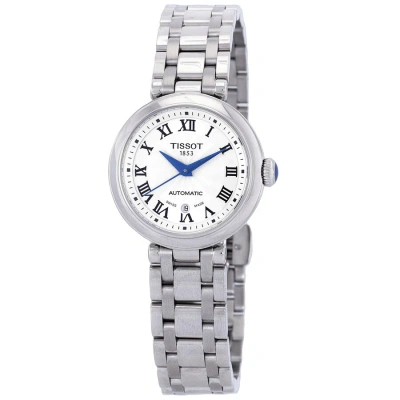 Tissot Bellissima Automatic White Dial Ladies Watch T1262071101300 In Blue / White