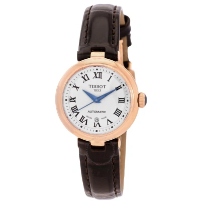 Tissot Bellissima Automatic White Dial Ladies Watch T1262073601300 In Blue / Brown / Gold / Rose / Rose Gold / White