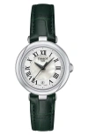 Tissot Bellissima Leather Strap Watch, 26mm In Green
