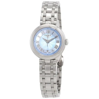 Tissot Bellissima Small Lady Quartz Blue Mother Of Pearl Dial Watch T1260101113300 In Blue / Mop / Mother Of Pearl