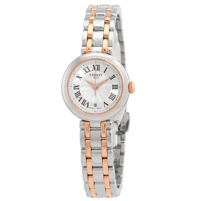 Tissot Bellissima Small Lady Quartz White Dial Two-tone Watch T126.010.22.013.01 In Two Tone  / Gold / Gold Tone / Rose / Rose Gold / Rose Gold Tone / White