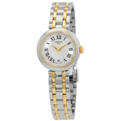 Tissot Bellissima Small Quartz White Dial Ladies Watch T126.010.22.013.00 In Two Tone  / Gold / Gold Tone / White / Yellow
