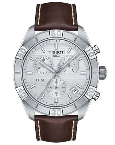 Pre-owned Tissot Brown Mens Chronograph Watch Pr 100 T1016171603100