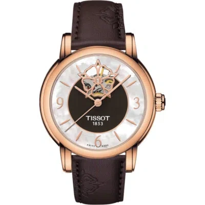Pre-owned Tissot Brown Womens Analogue Watch Heart Powermatic 80 T0502073711704
