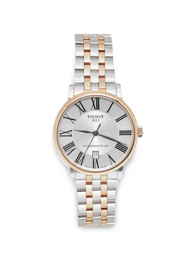 Pre-owned Tissot Carson 40mm Watch In Silver