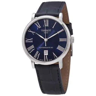 Pre-owned Tissot Carson Automatic Blue Dial Men's Watch T122.407.16.043.00
