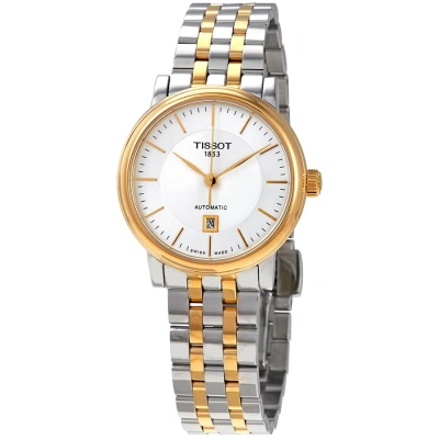 Tissot Carson Automatic Silver Dial Ladies Watch T122.207.22.031.00 In Two Tone  / Gold / Gold Tone / Silver / Yellow
