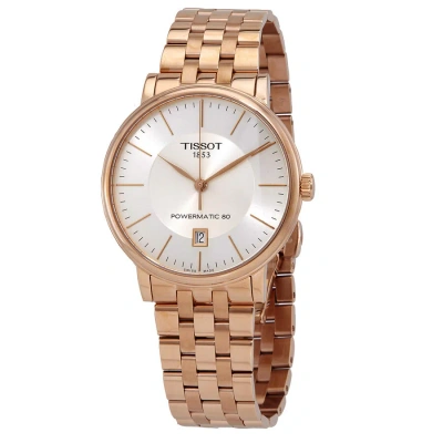 Tissot Carson Automatic Silver Dial Men's Watch T122.407.33.031.00 In Gold, Men's At Urban Outfitters In Gold / Gold Tone / Rose / Rose Gold / Rose Gold Tone / Silver