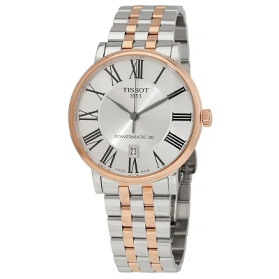 Tissot Carson Automatic Silver Dial Two-tone Men's Watch T122.407.22.033.00 In Two Tone  / Black / Gold / Gold Tone / Rose / Rose Gold / Rose Gold Tone / Silver