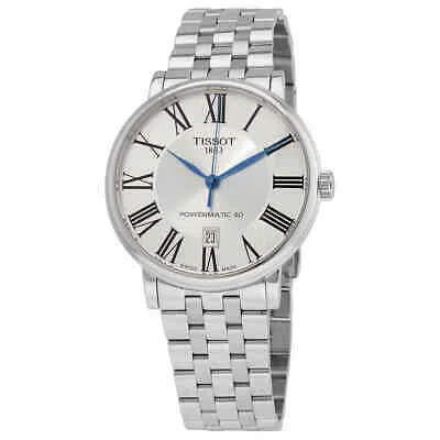 Pre-owned Tissot Carson Powermatic 80 Automatic Silver Dial Men's Watch T122.407.11.033.00