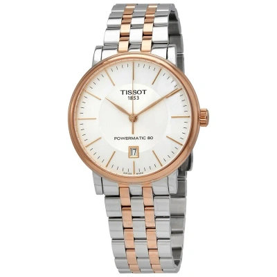 Tissot Carson Powermatic Automatic Silver Dial Men's Watch T122.407.22.031.01 In Two Tone  / Gold / Gold Tone / Rose / Rose Gold / Rose Gold Tone / Silver