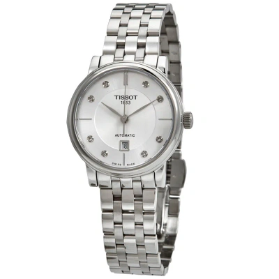 Tissot Carson Premium Automatic Diamond White Dial Ladies Watch T122.207.11.036.00