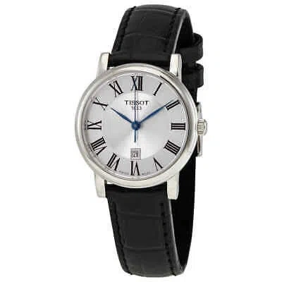Pre-owned Tissot Carson Premium Lady Quartz Silver Dial Ladies Watch T122.210.16.033.00