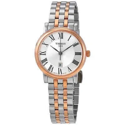 Pre-owned Tissot Carson Premium Lady Quartz Silver Dial Ladies Watch T122.210.22.033.01