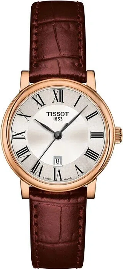 Pre-owned Tissot Carson Premium Lady Quartz Silver Dial Ladies Watch T122.210.36.033.00