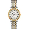 Tissot Carson Premium Lady Silver Dial Two-tone Steel Women's Watch T122.210.22.033.00 In Silver