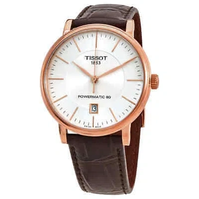 Pre-owned Tissot Carson Premium Powermatic 80 Automatic White Dial Men's Watch