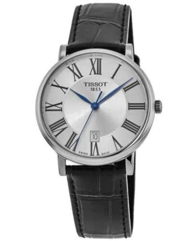 Pre-owned Tissot Carson Premium Quartz Silver Dial Men's Watch T122.410.16.033.00