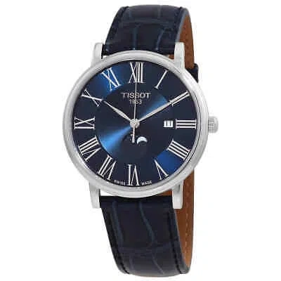 Pre-owned Tissot Carson Quartz Blue Dial Men's Watch T122.423.16.043.00
