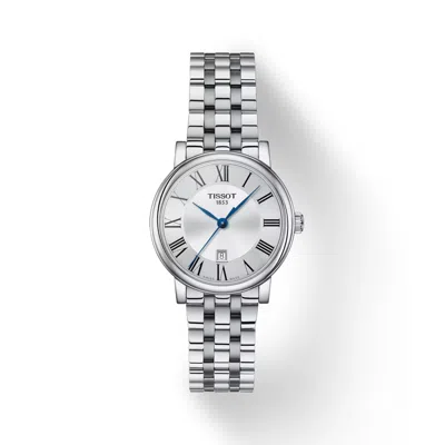 Pre-owned Tissot Carson Silver Women's Watch T1222101103300