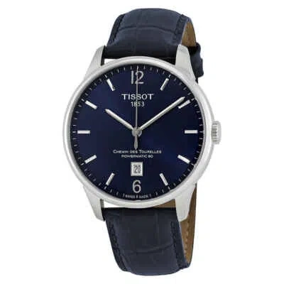 Pre-owned Tissot Chemin Des Tourelles Automatic Blue Dial Men's Watch T0994071604700