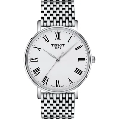 Tissot Chemin Des Tourelles Automatic Bracelet Watch, 32mm In Silver