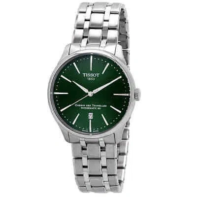 Pre-owned Tissot Chemin Des Tourelles Automatic Green Dial Men's Watch T139.407.11.091.00